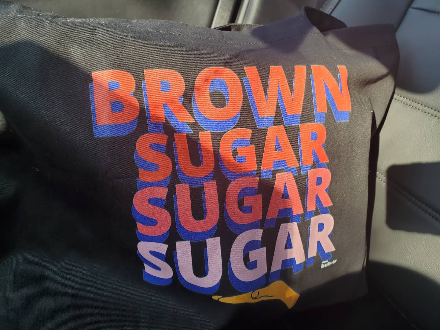 Brown Sugar Large organic tote bag