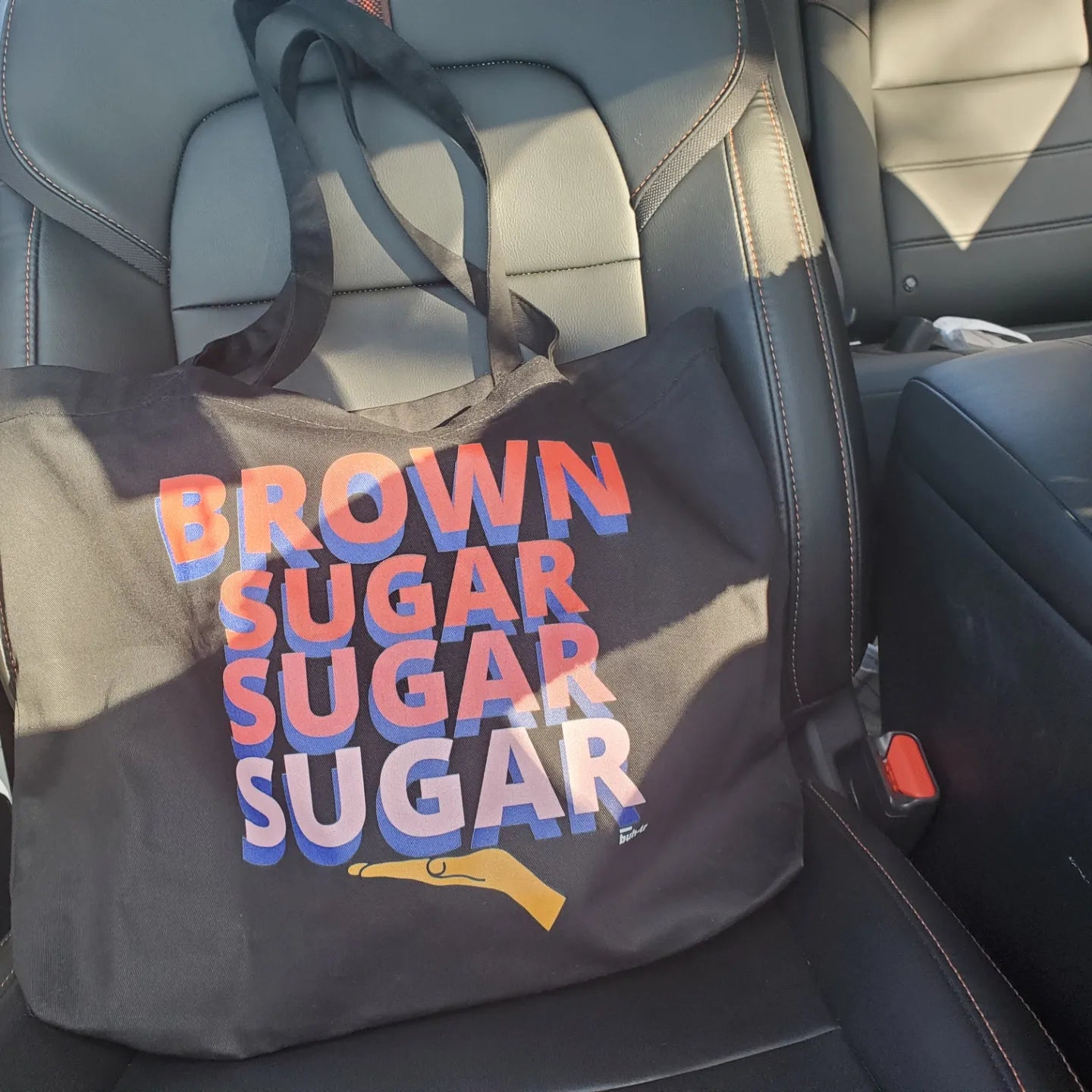 Brown Sugar Large organic tote bag