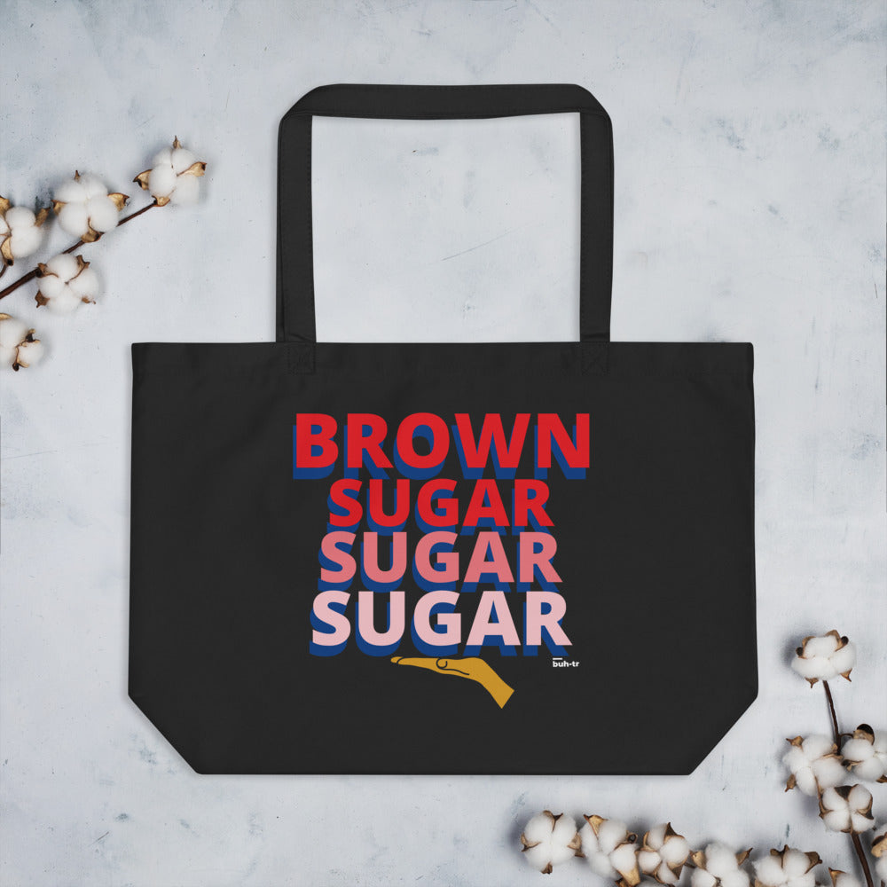 Brown Sugar Large organic tote bag