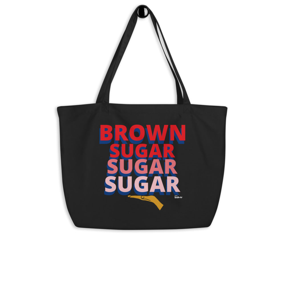 Brown Sugar Large organic tote bag
