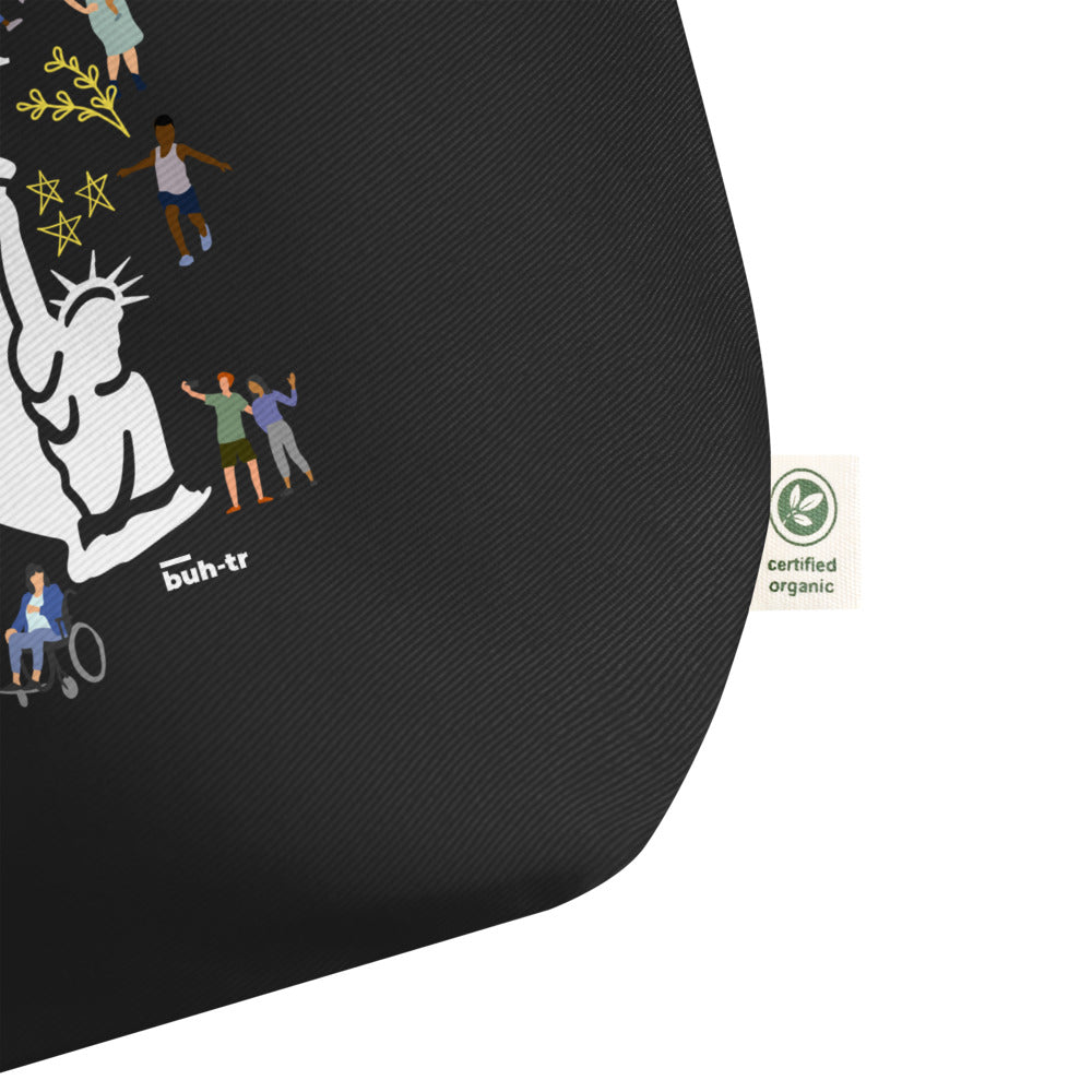 Large New York organic tote bag