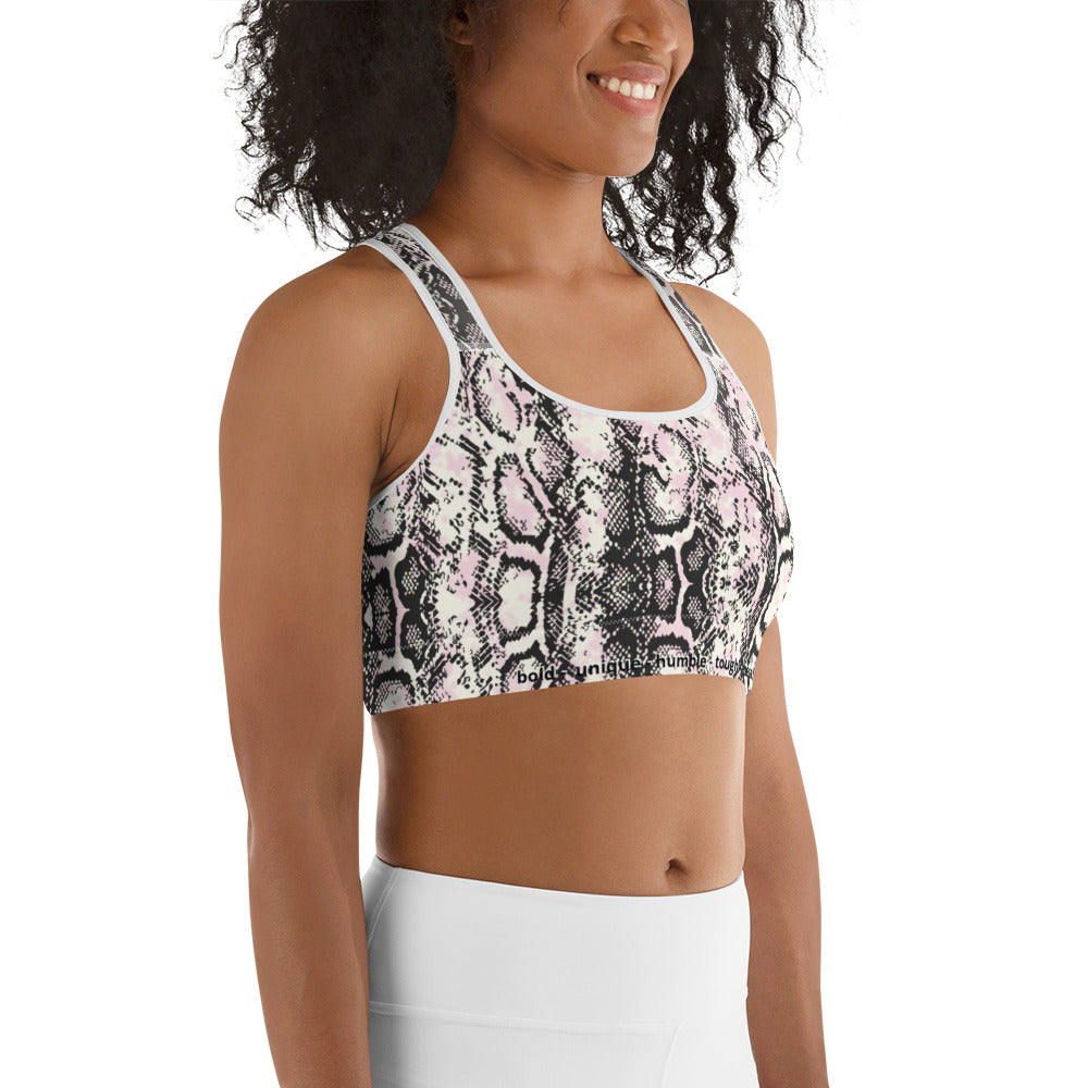 Buh-tr Snake-print Sports bra